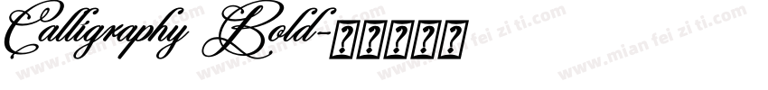 Calligraphy Bold字体转换
